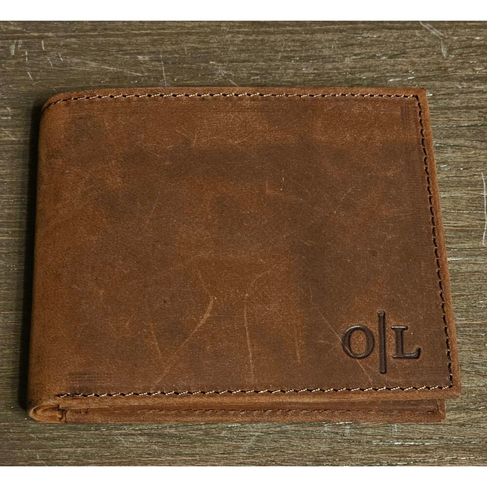 NWOT Genuine Suede Leather Men's Credit Card Bifold Wallet Billfold